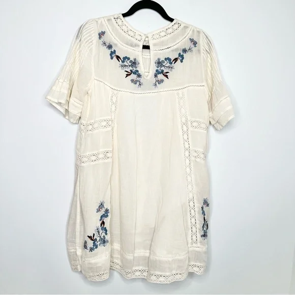 Free People Perfectly Victorian Floral Embroidered Mini Dress - Picture 9 of 11